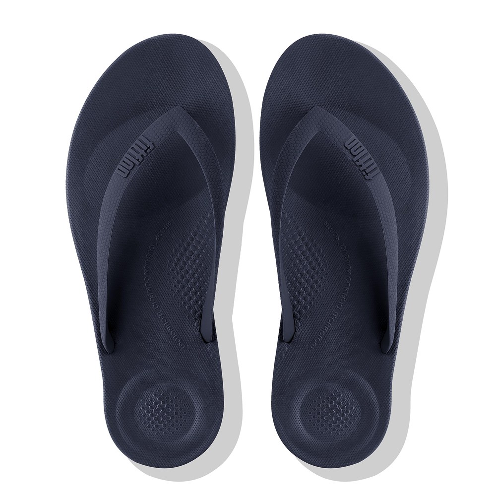 Fitflop Mens Flip-flops - Iqushion Ergonomic - Navy - 980-FVRNMU